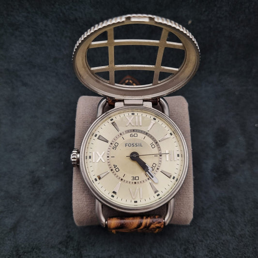 Fossil Vintage Reproduction Quartz FS-4473 Analog Off White Dial
