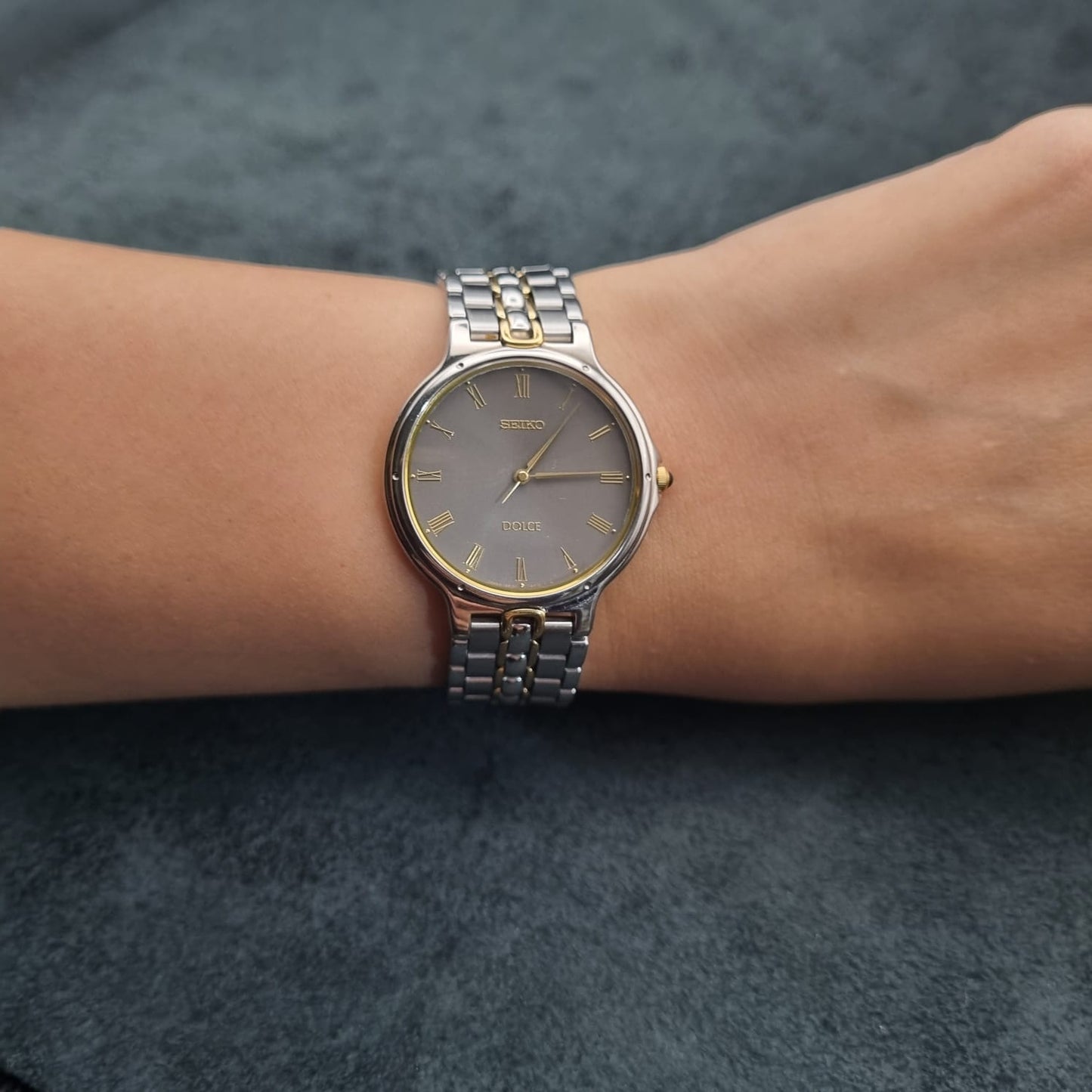 Seiko Dolce 5E31-6E50 Dark Grey Two Tone