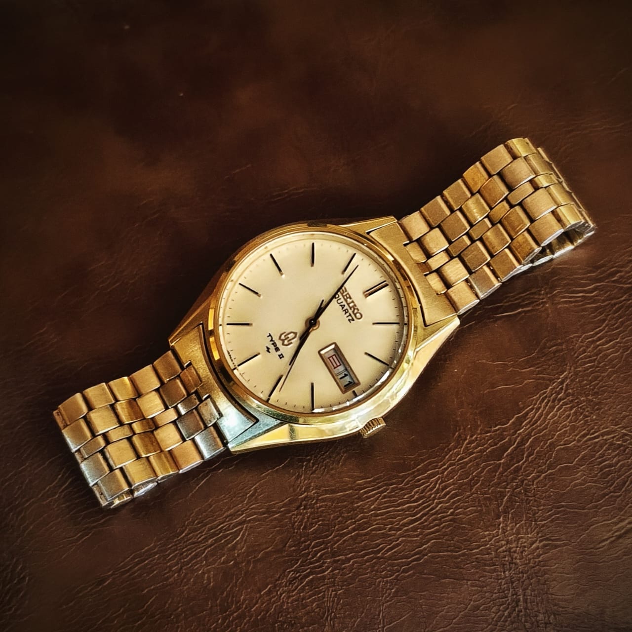 Seiko Quartz Type II JDM Gold Day Date