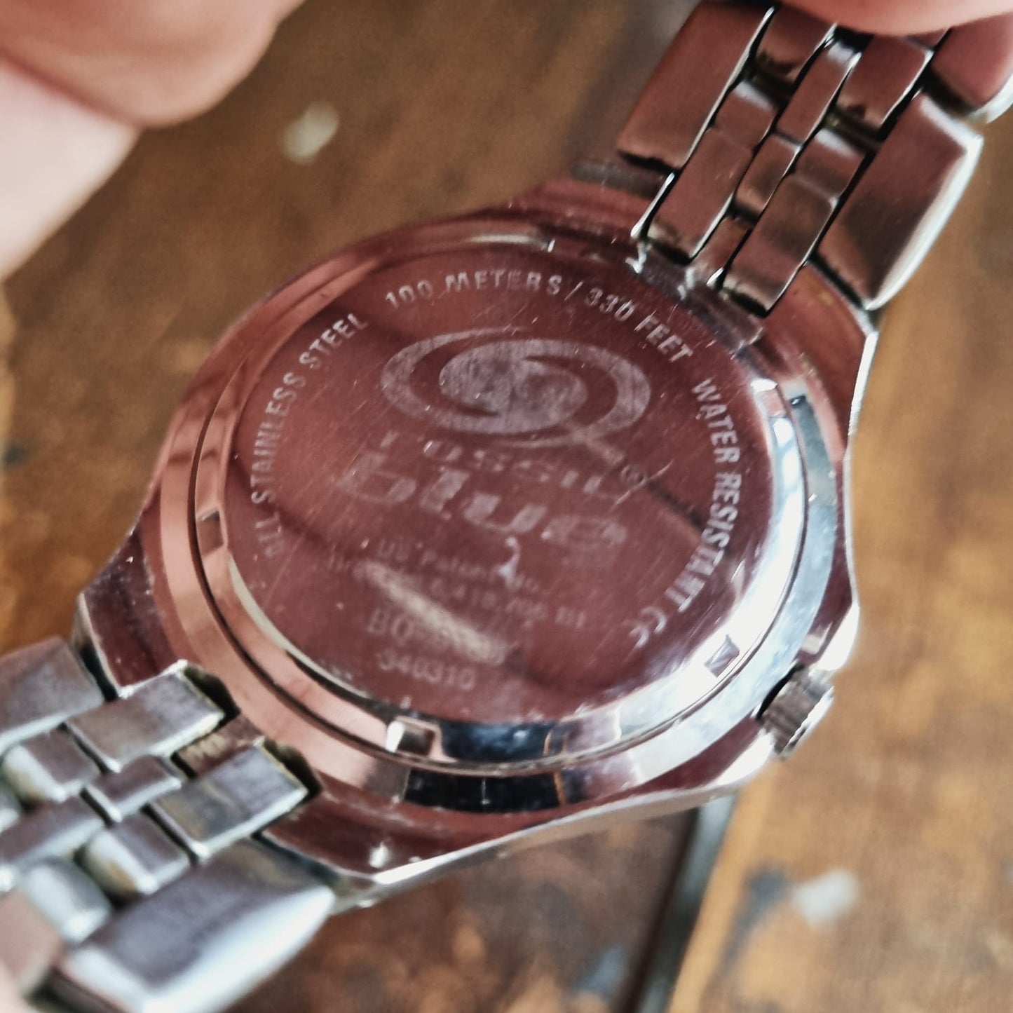 Fossil Blue Moonphase BQ-9138 Blue Sunburst