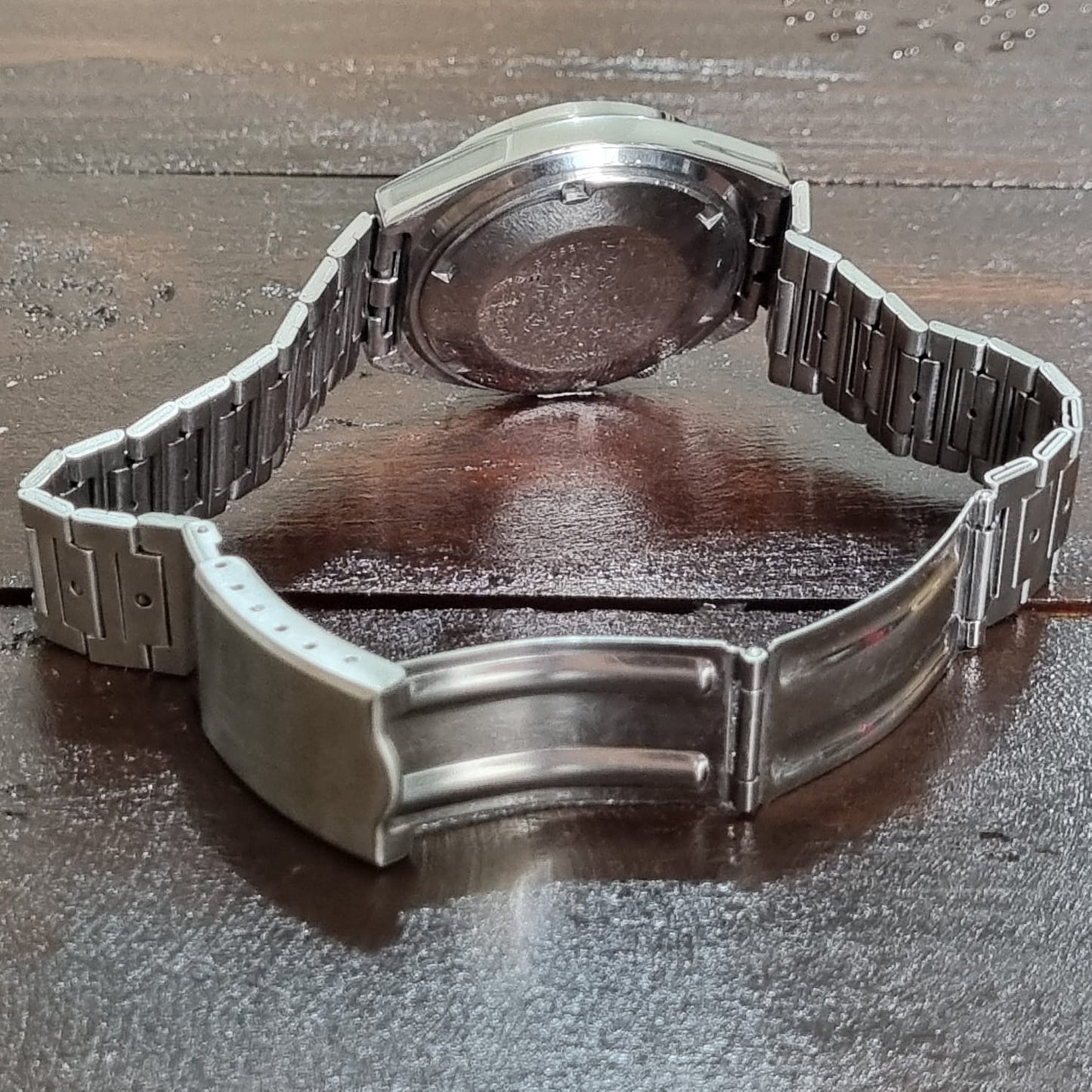 Seiko 5 Actus SS 6106-8760 Cyan Aqua Blue Sunburst Dial