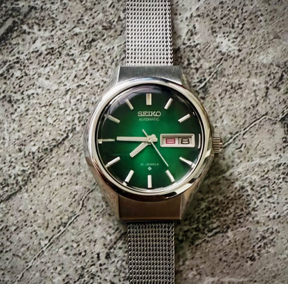 Seiko Automatic 2706-0250 Green Sunburst Dial