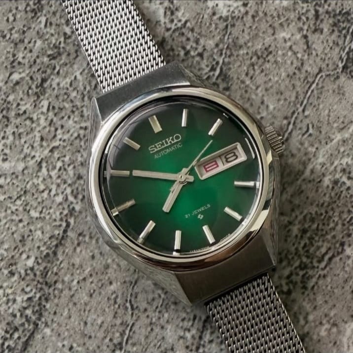 Seiko Automatic 2706-0250 Green Sunburst Dial