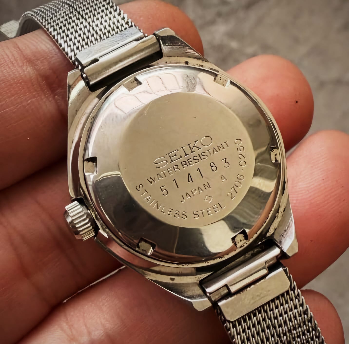 Seiko Automatic 2706-0250 Green Sunburst Dial