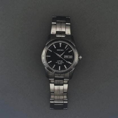 Seiko Sapphire Quartz 7N43-0AR0 Black Dial