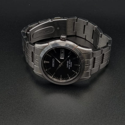 Seiko Sapphire Quartz 7N43-0AR0 Black Dial