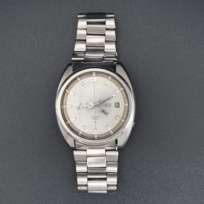 Seiko 5 Split Date 6119-7183 Silver Sunburst