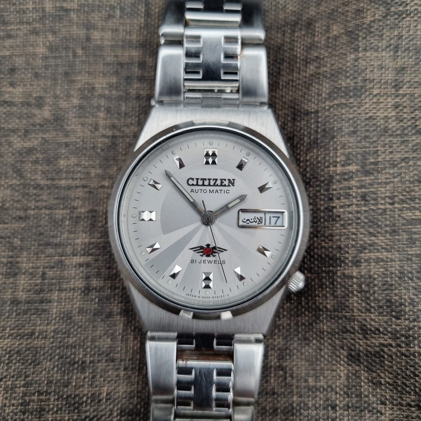 Citizen Eagle 7 4-R18002 Silver Sunburst