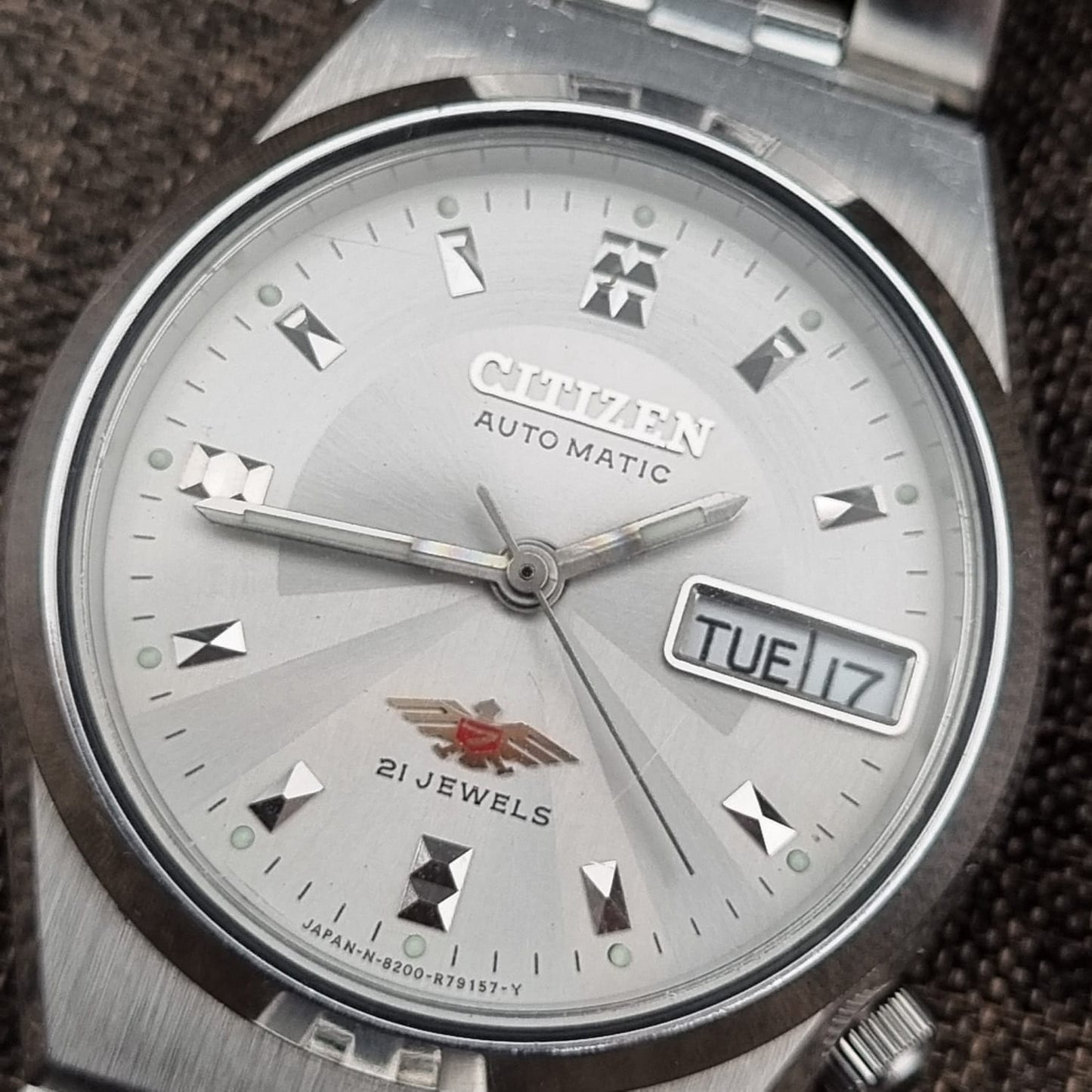 Citizen Eagle 7 4-R18002 Silver Sunburst