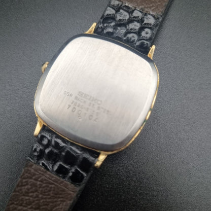 Seiko Quartz Tank 7820-5150 Gold Tone Dial