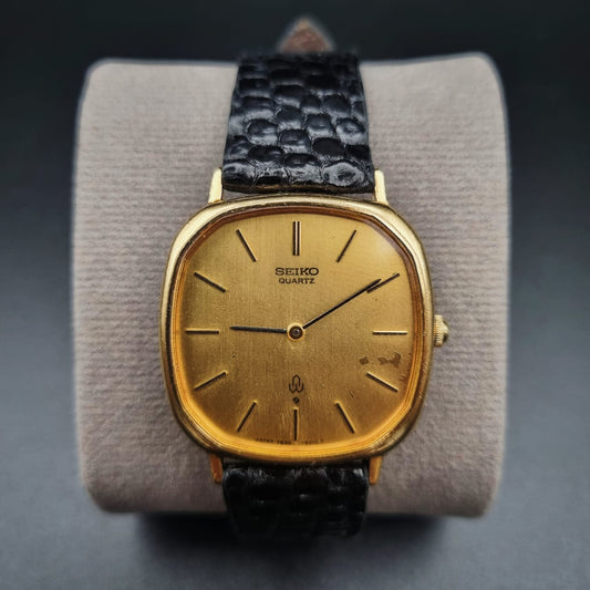 Seiko Quartz Tank 7820-5150 Gold Tone Dial