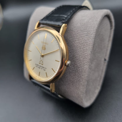 Seiko Nihon University College of Law Quartz 7N22-8A20 Gold Plate