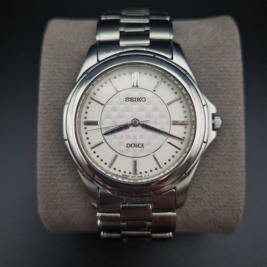 Seiko Dolce Quartz 8J41-0AF0 Texture Carbon Dial