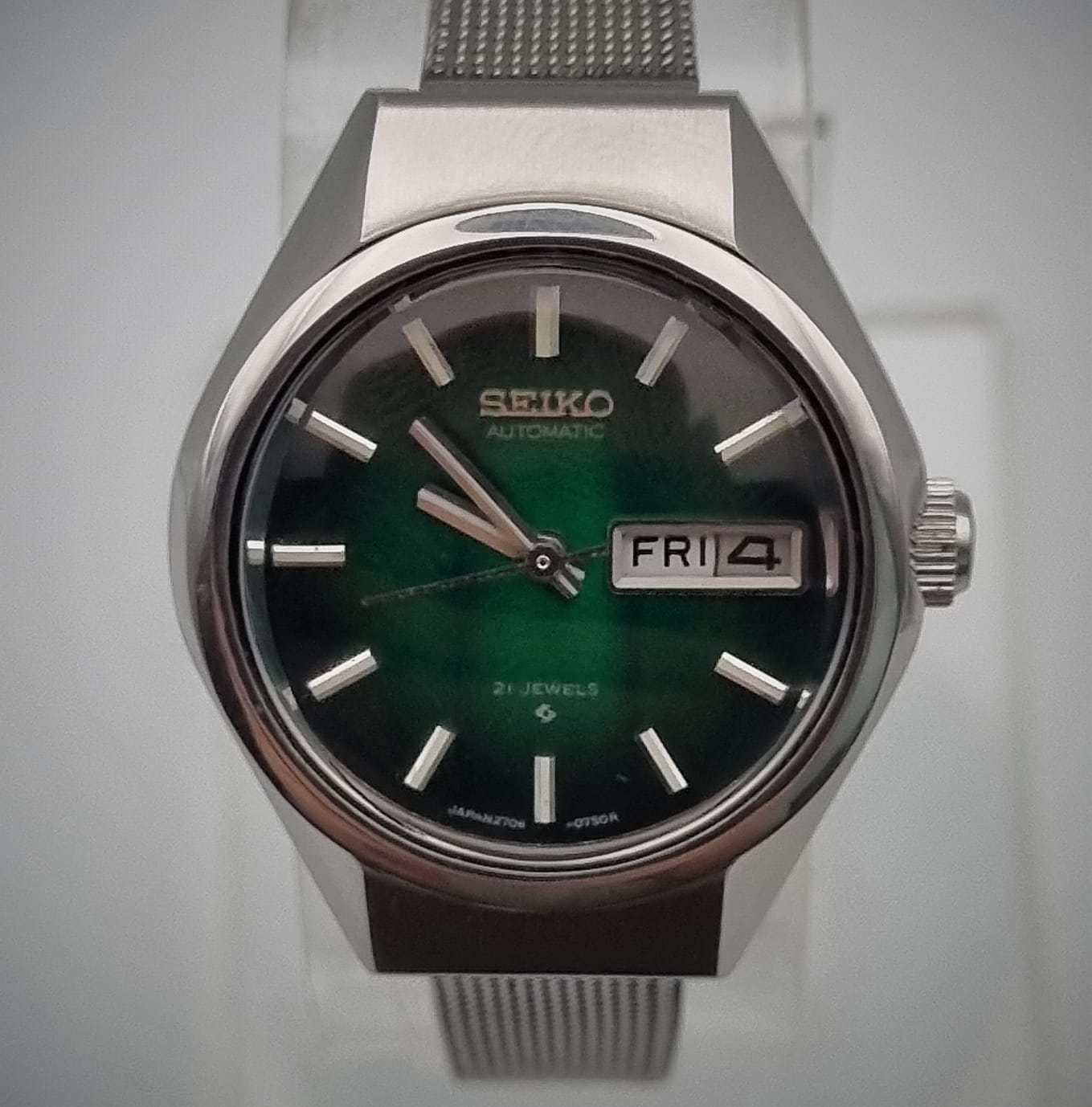 Seiko Automatic 2706-0250 Green Sunburst Dial