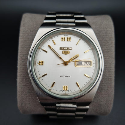 Seiko 5 Automatic 7009-3130 White Dial