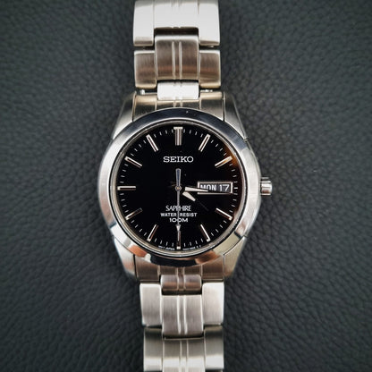 Seiko Sapphire Quartz 7N43-0AR0 Black Dial