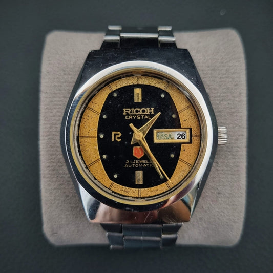 Ricoh Vintage Ricoh Crystal 21 Jewels Automatic Aging Dial
