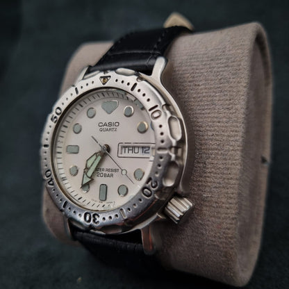Casio Divers Quartz MD-704C White Lume Dial
