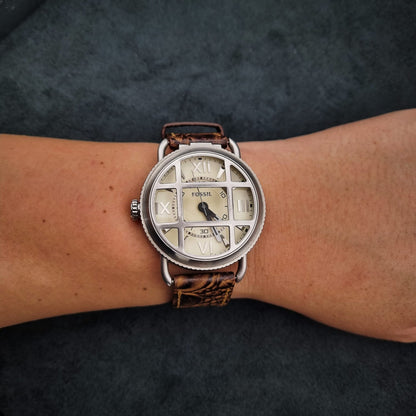 Fossil Vintage Reproduction Quartz  FS-4473 Analog  Off White Dial