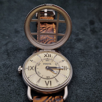 Fossil Vintage Reproduction Quartz  FS-4473 Analog  Off White Dial