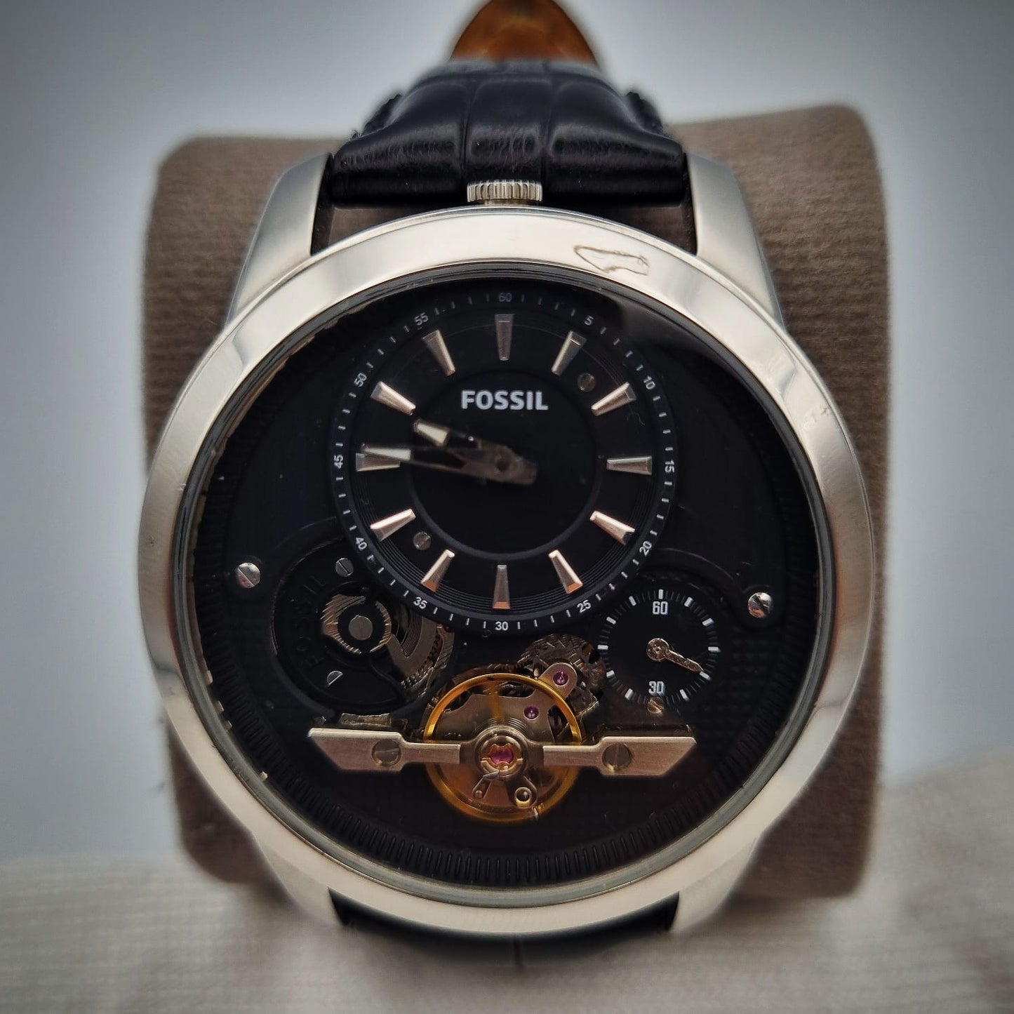 Fossil Twist Hybrid Automatic ME1113 Black Stainless Steel