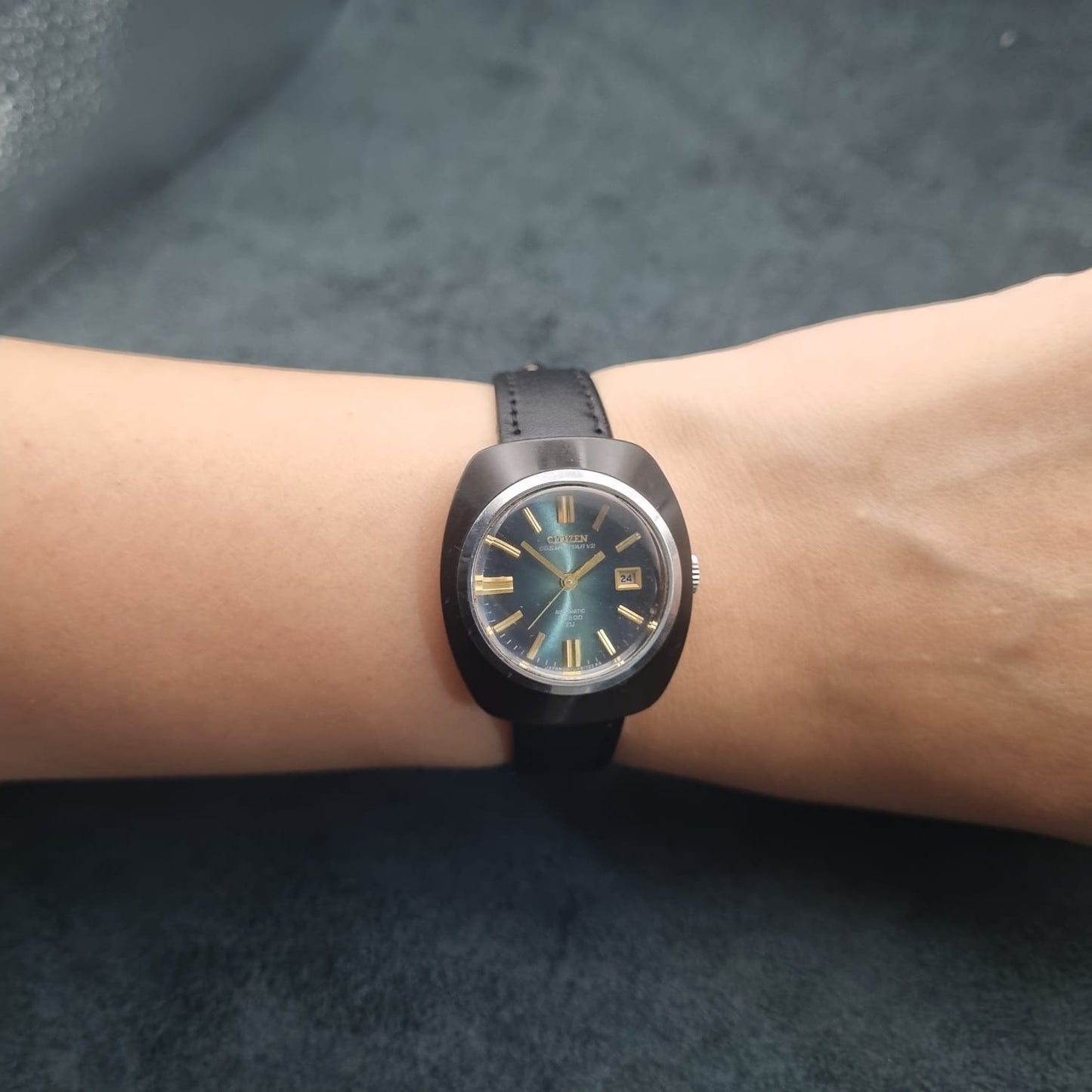 Citizen Cosmostar V2 Automatic 28800 21 Jewels Teal Sunburst