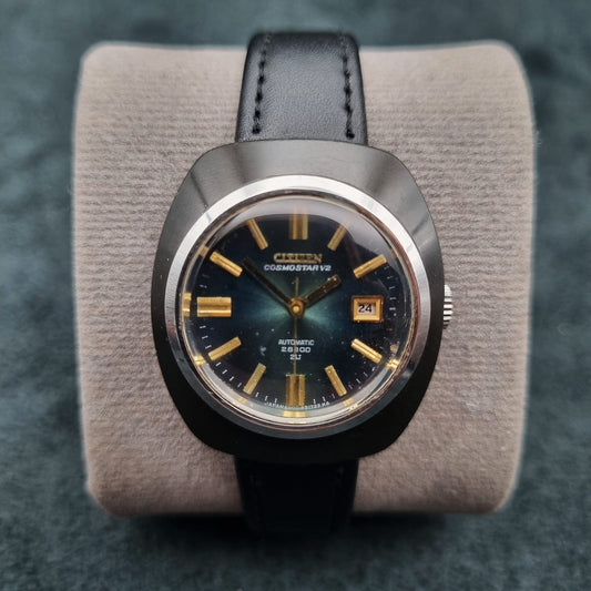 Citizen Cosmostar V2 Automatic 28800 21 Jewels Teal Sunburst