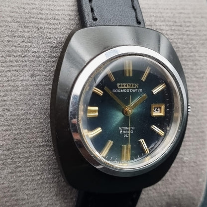 Citizen Cosmostar V2 Automatic 28800 21 Jewels Teal Sunburst