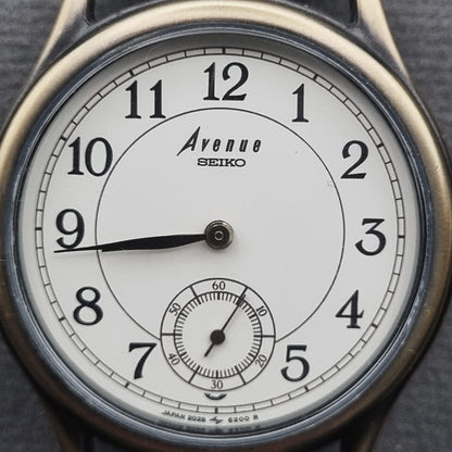 Seiko Avenue Sub Dial Vintage Quartz 2G28-6130 White Dial