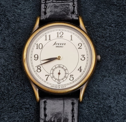 Seiko Avenue Sub Dial Vintage Quartz 2G28-6130 White Dial