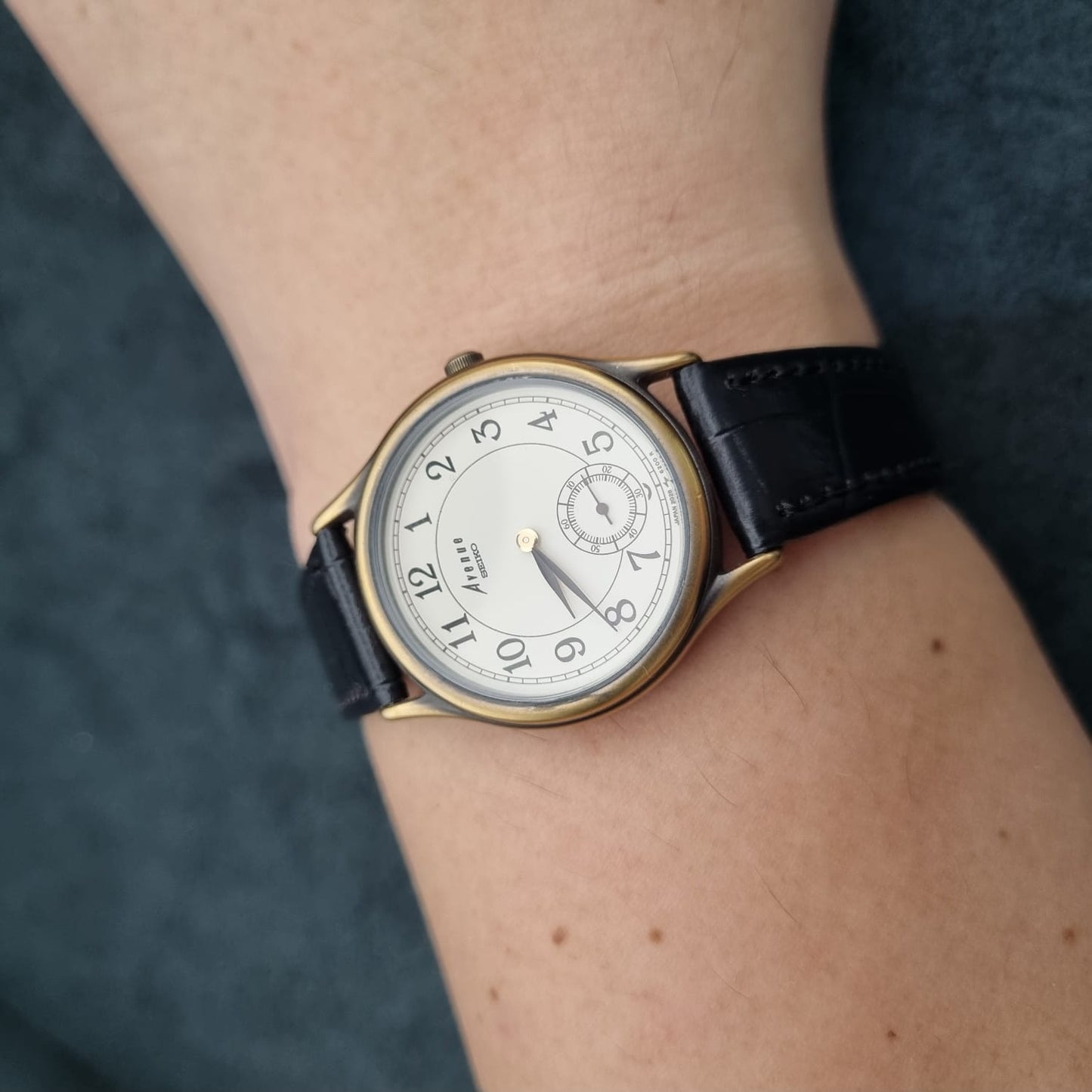 Seiko Avenue Sub Dial Vintage Quartz 2G28-6130 White Dial