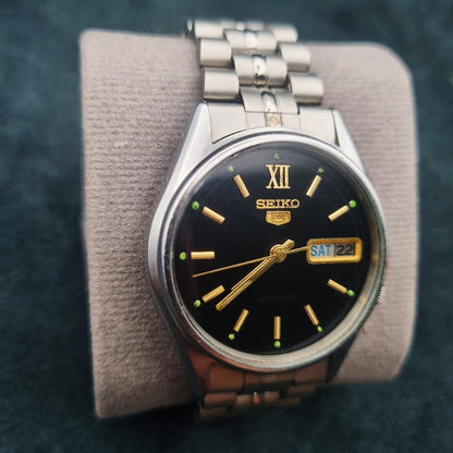 Seiko 5 Automatic 7009-3040 Black Dial