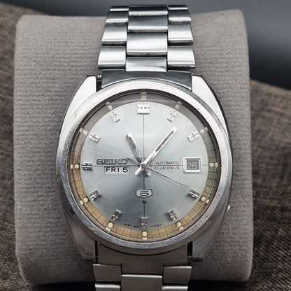 Seiko 5 Split Date 6119-7183 Silver Sunburst
