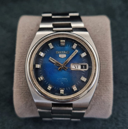 Seiko 5 Automatic 6119-7460 Vintage Deep Blue Sunburst