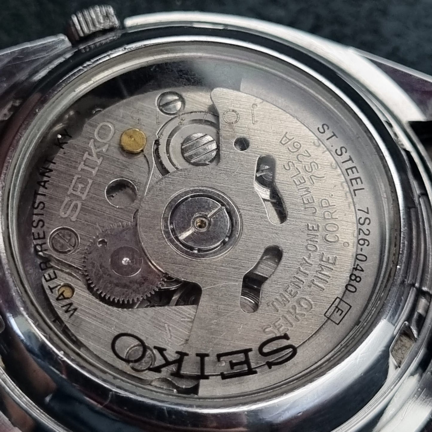 Seiko 5 Automatic 7S26-0480 Waffle Textured White Dial