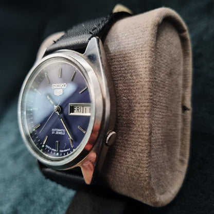 Seiko 5 Automatic 7009-8730 Deep Blue Sunburst