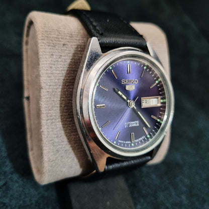 Seiko 5 Automatic 7009-8730 Deep Blue Sunburst