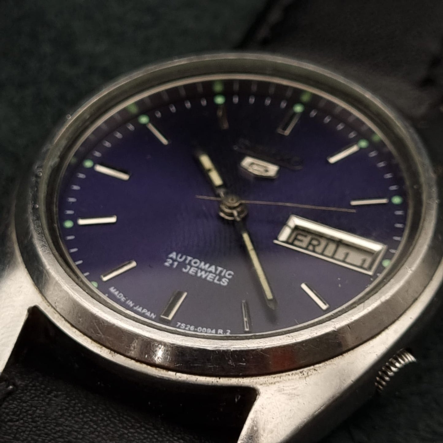 Seiko 5 Automatic 7009-8730 Deep Blue Sunburst