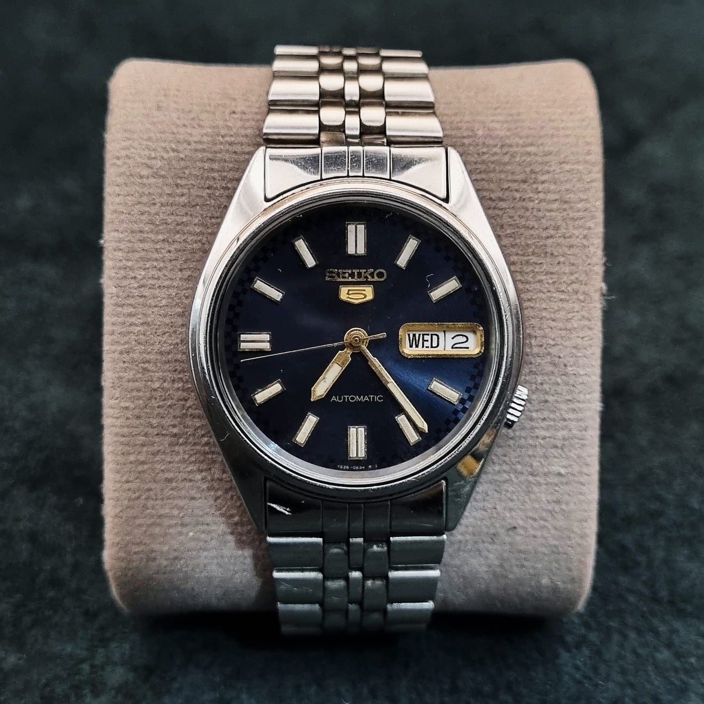 Seiko 5 Automatic 7S26-6000 Dark Blue Sunburst Dial