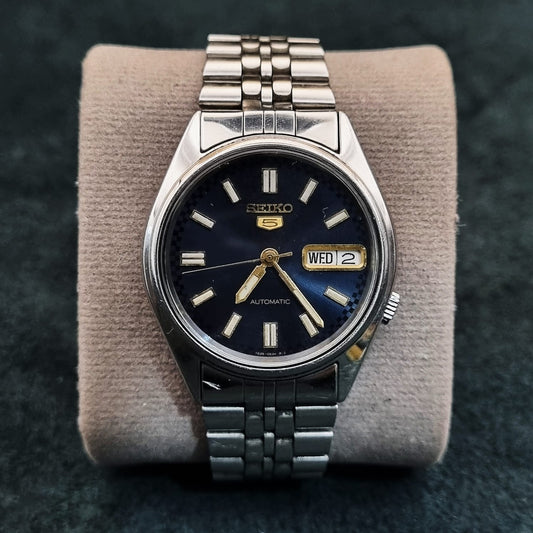 Seiko 5 Automatic 7S26-6000 Dark Blue Sunburst Dial