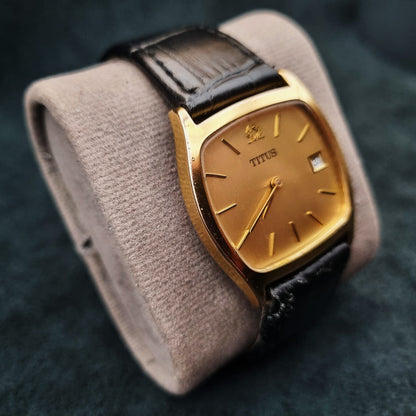 Solvil et Titus Geneve Vintage Manual Winding Gold Plate