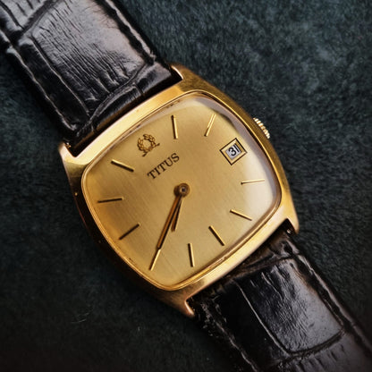 Solvil et Titus Geneve Vintage Manual Winding Gold Plate