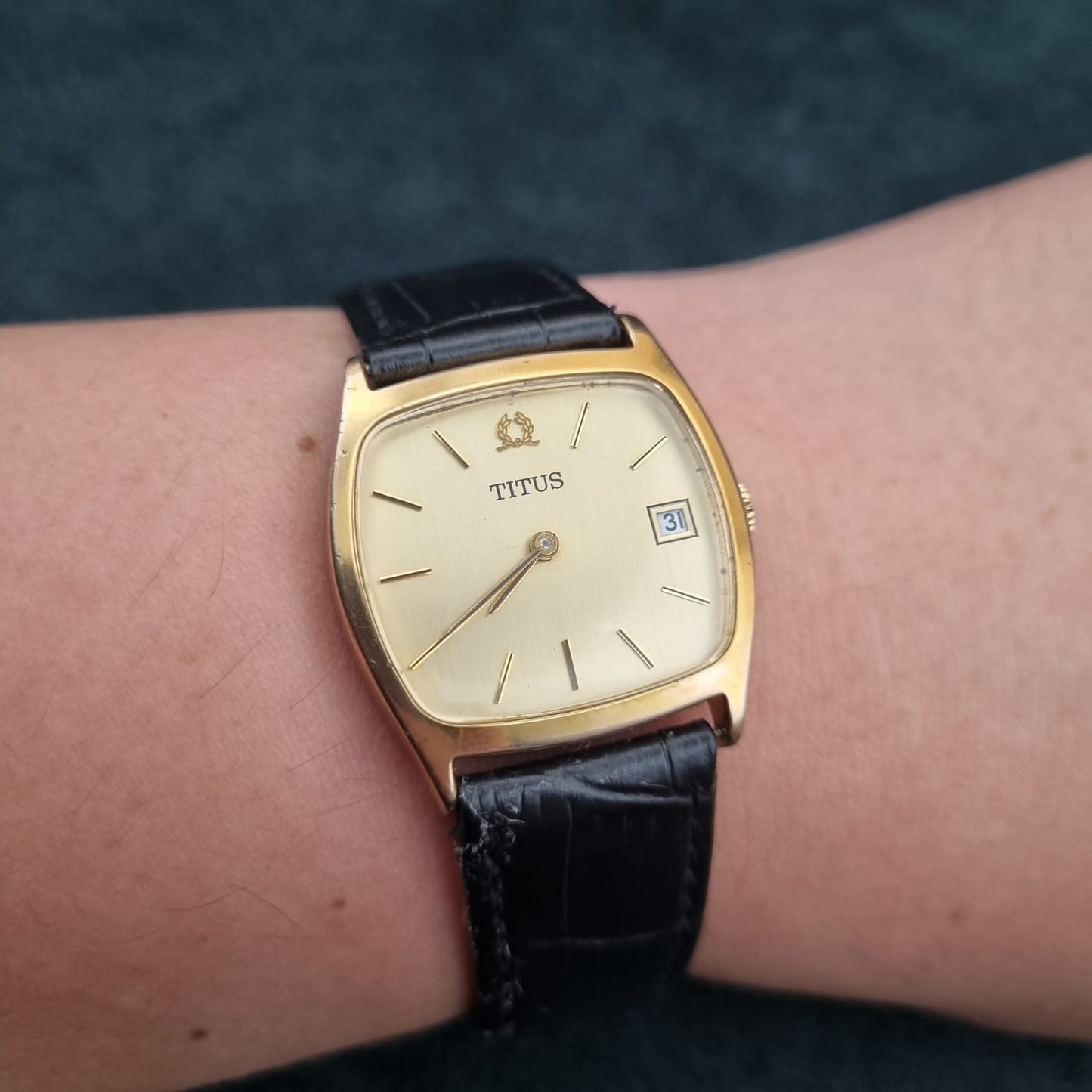 Solvil et Titus Geneve Vintage Manual Winding Gold Plate