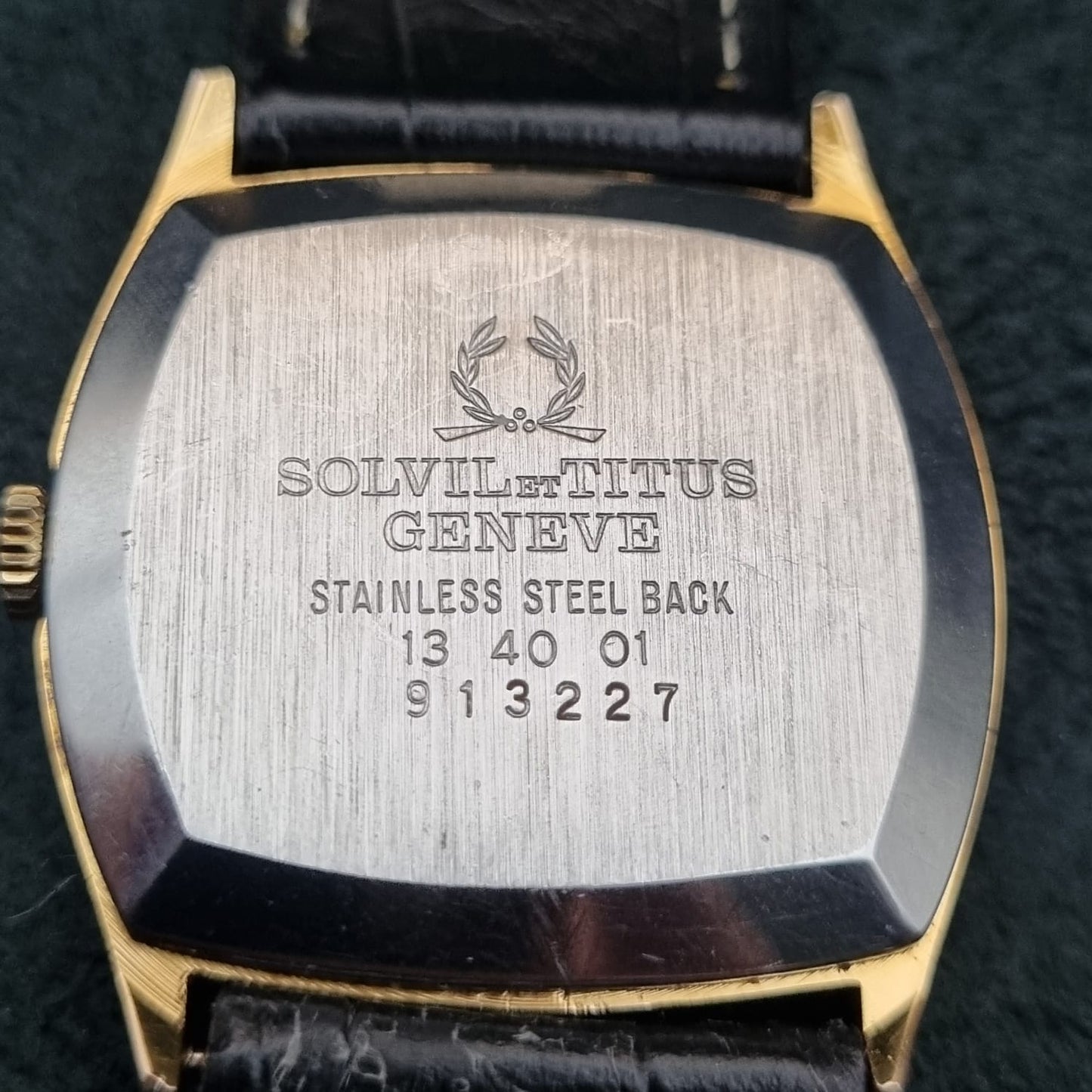 Solvil et Titus Geneve Vintage Manual Winding Gold Plate