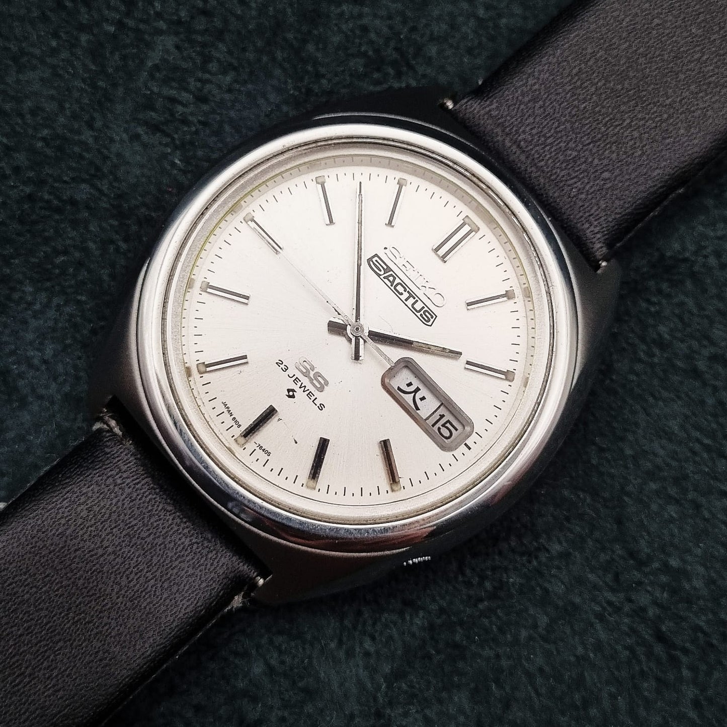 Seiko 5 Actus SS Automatic 6106-7520 Silver Sunburst