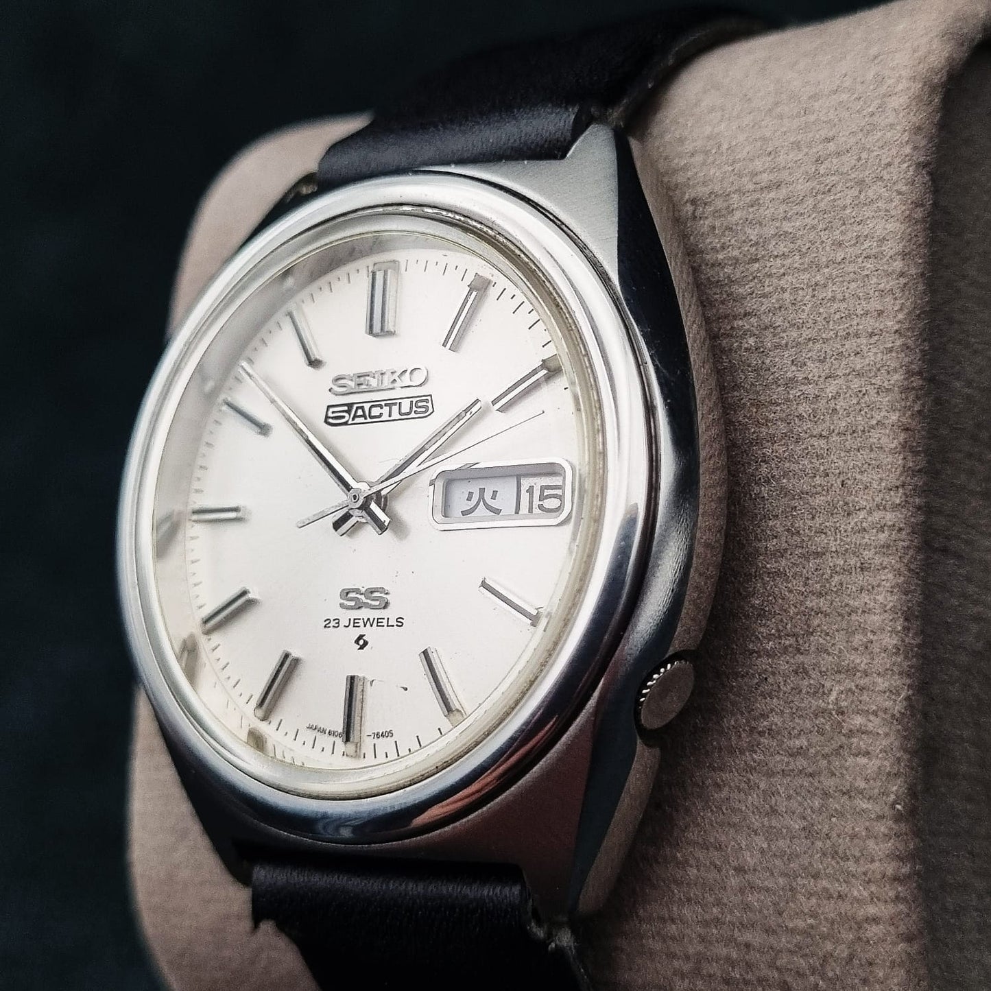 Seiko 5 Actus SS Automatic 6106-7520 Silver Sunburst