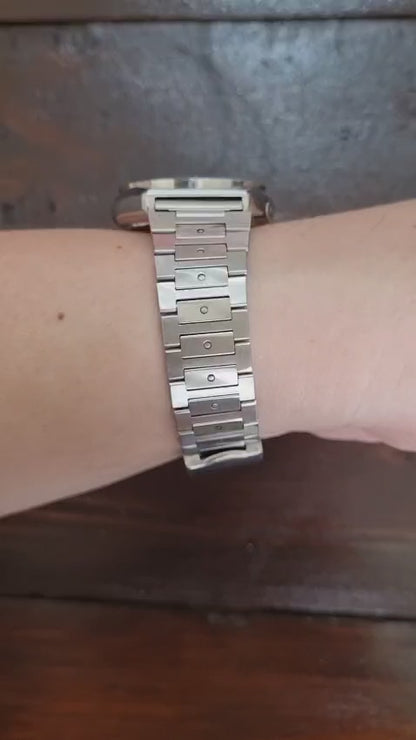 Seiko 5 Actus SS 6106-8760 Cyan Aqua Blue Sunburst Dial