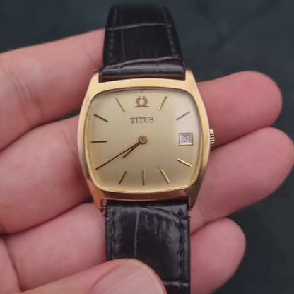 Solvil et Titus Geneve Vintage Manual Winding Gold Plate