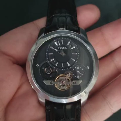 Fossil Twist Hybrid Automatic ME1113 Black Stainless Steel